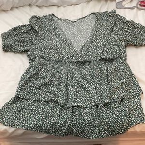 Floral Top and Skirt Matching Set